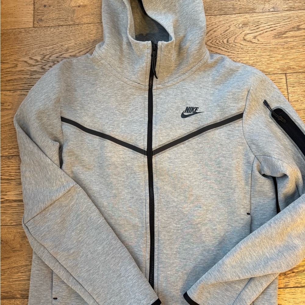 Nike Tech Fleece full zip wind runner hoodie Men's Gray Hooded Jacket size M